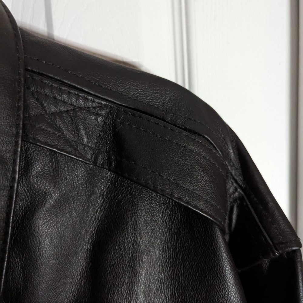 Air Force Landing Leather Men's XL Leather Bomber Jacket - Picture 10 of 16